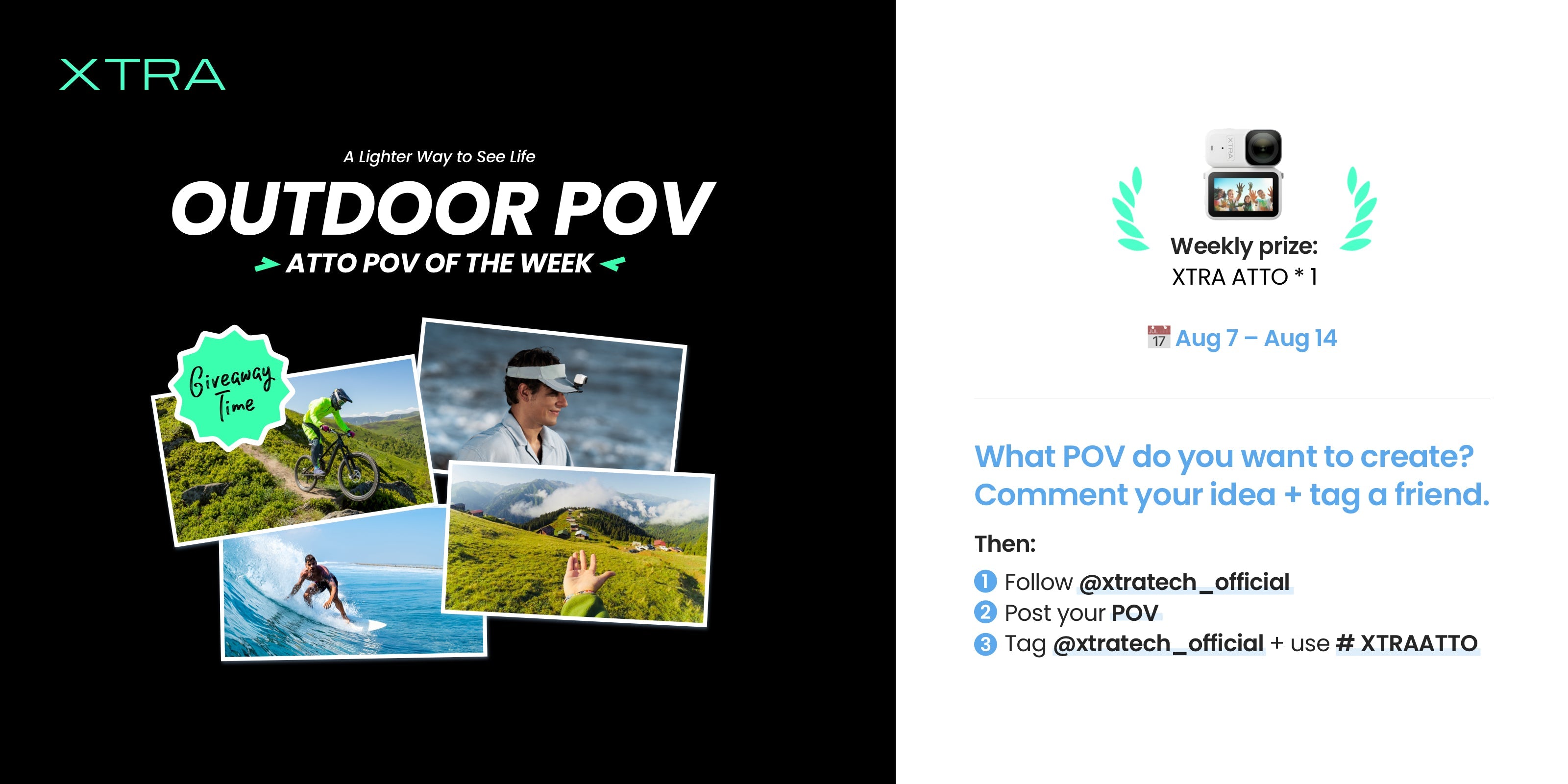 XTRA ATTO Outdoor POV Challenge: Show Us the Angle Your Phone Cannot Get