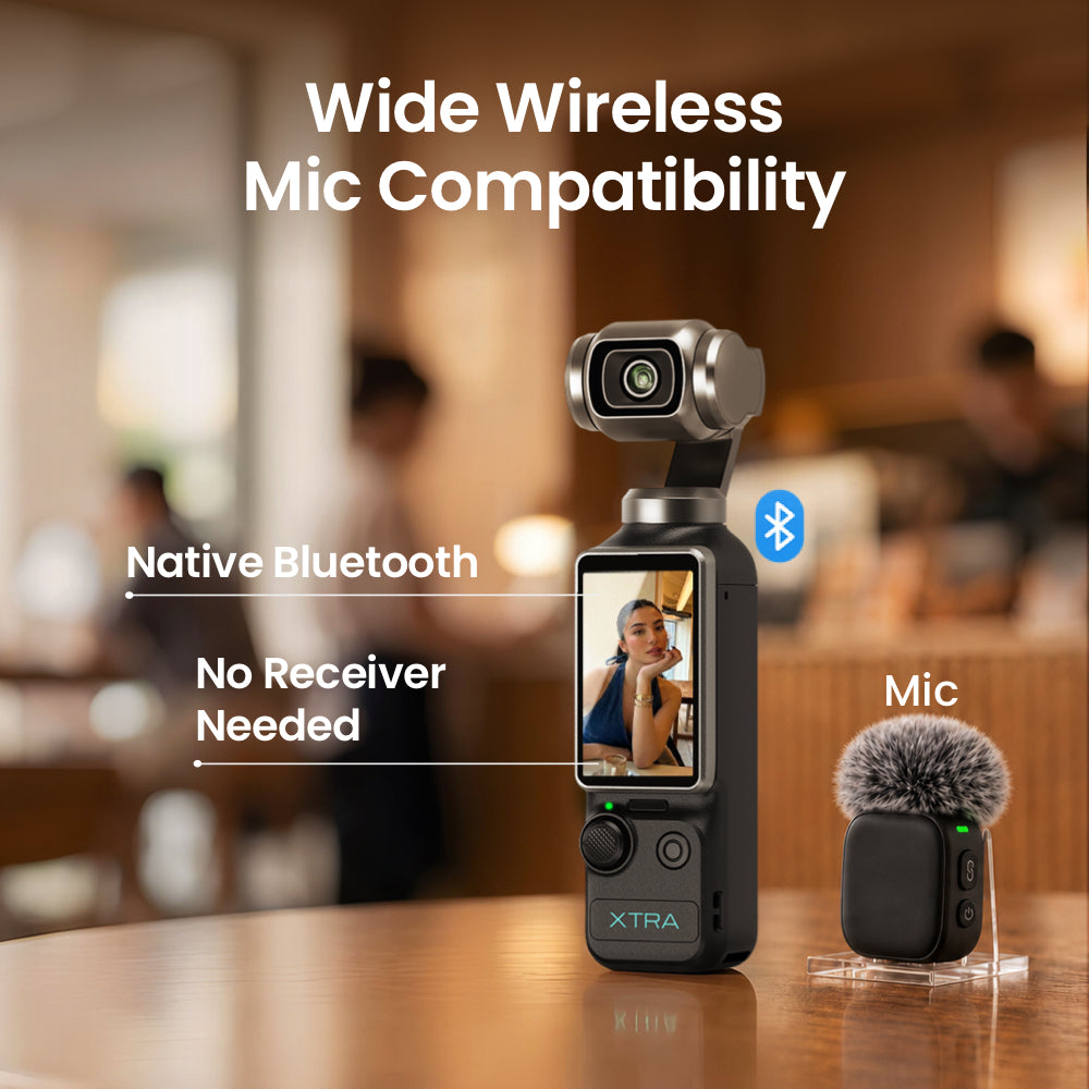 Xtra Muse Pocket Gimbal Camera | 4K/120fps, 1
