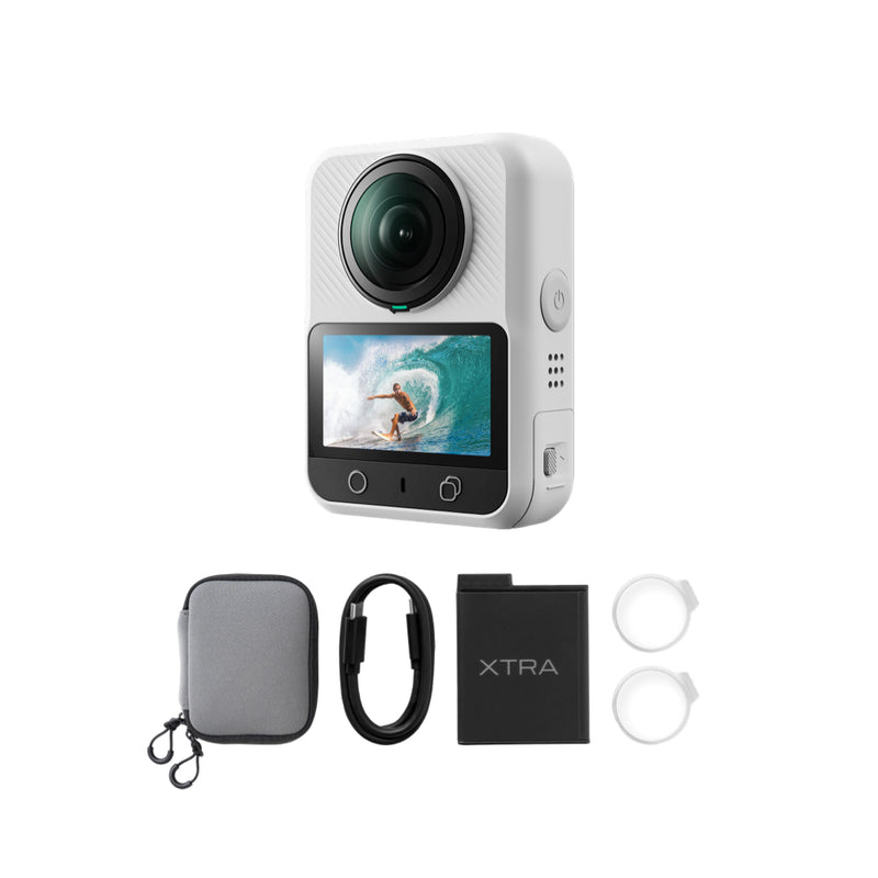 Xtra 360 camera and included accessories