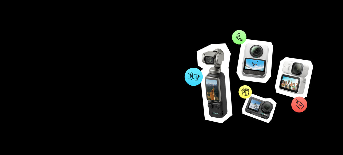 XTRA Muse, Edge Pro, Edge, Atto and 360 camera lineup